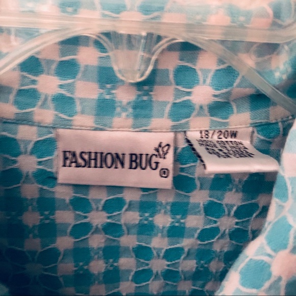 FASHION BUG PLUS SIZE ZIP UP BLOUSE SIZE 18/20 - Picture 5 of 6